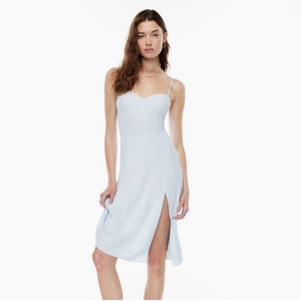 Sunday Best Light Blue Midi Dress